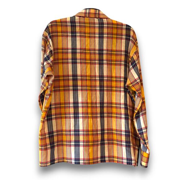 Vintage Montgomery Ward Western Wear Pearl Snap Shirt Blue Lightweight Unisex - Picture 4 of 11